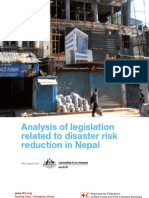 Analysis of Legislation Related To DRR in Nepal