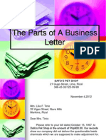 The Parts of A Business Letter