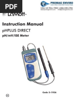 LaMotte 5-1936 PH Plus Direct 2 Meter Instructions