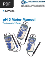 LaMotte 5-0034 PH Meter pH5 Plus Handheld Manual