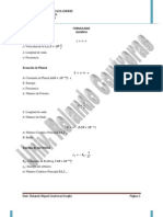 Formulario de Quimica Prefacultativo - Estructura Atomica