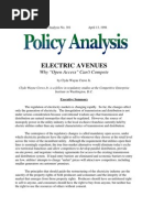 Electric Avenues: Why &quot Open Access&quot Can' T Compete, Cato Policy Analysis