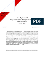 Too Big To Fail? Long-Term Capital Management and The Federal Reserve, Cato Briefing Paper No. 52