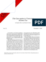 The Case Against A Tennessee Income Tax, Cato Briefing Paper No. 53