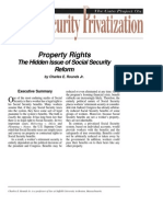 Property Rights: The Hidden Issue of Social Security Reform, Cato Social Security Choice Paper No. 19