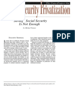 quot Saving&quot Social Security Is Not Enough, Cato Social Security Choice Paper No. 20