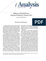 India As A World Power: Changing Washington's Myopic Policy, Cato Policy Analysis No. 381