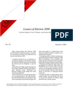 Lessons of Election 2000, Cato Briefing Paper No. 59