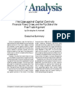 The Case Against Capital Controls: Financial Flows, Crises, and The Flip Side of The Free-Trade Argument, Cato Policy Analysis No. 403