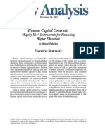 Human Capital Contracts: "Equity-Like" Instruments For Financing Higher Education, Cato Policy Analysis No. 462