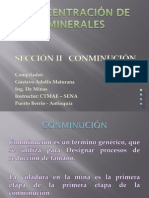 CONCENTRACIÓN DE MINERALES - CONMINUCION