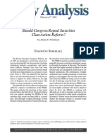 Should Congress Repeal Securities Class Action Reform?, Cato Policy Analysis No. 471