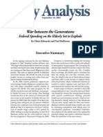 War Between The Generations: Federal Spending On The Elderly Set To Explode, Cato Policy Analysis No. 488