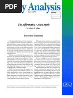 Download             The Affirmative Action Myth Cato Policy Analysis No 540       by Cato Institute SN13673250 doc pdf