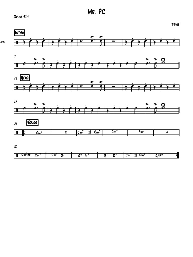 Mr Pc Full Score Drum Set