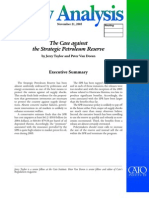The Case Against The Strategic Petroleum Reserve, Cato Policy Analysis No. 555