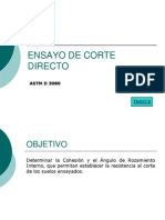 Ensayo de Corte Directo PDF