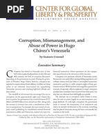 Corruption, Mismanagement, and Abuse of Power in Hugo Chávez's Venezuela, Cato Development Policy Analysis No. 2