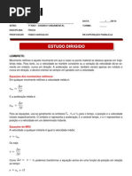 Estudo Dirigido FISICA 1 ANO Recuperacao Paralela