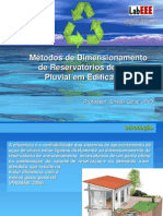 Dimensionamento de Cisternas Pluviais