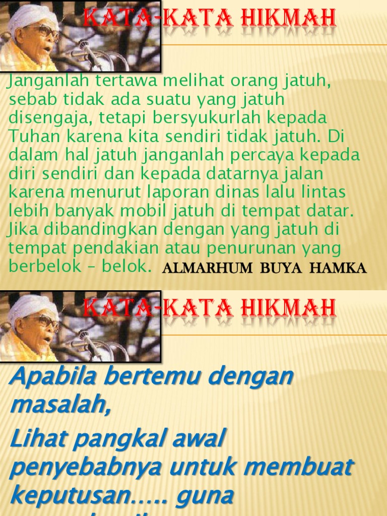 Kata Kata Hikmah Hamka