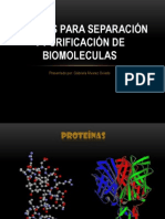 Metodos para Separación y Purificación de Biomoleculas