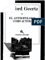 El Antropologo Como Autor PDF