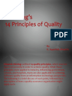 Demming's 14 Principles