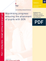 Maximising Progress - Ensuring The Attainment of Pupils With SEN - Part 1 2004