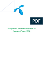 Assignment On Communication in GrameenPhone