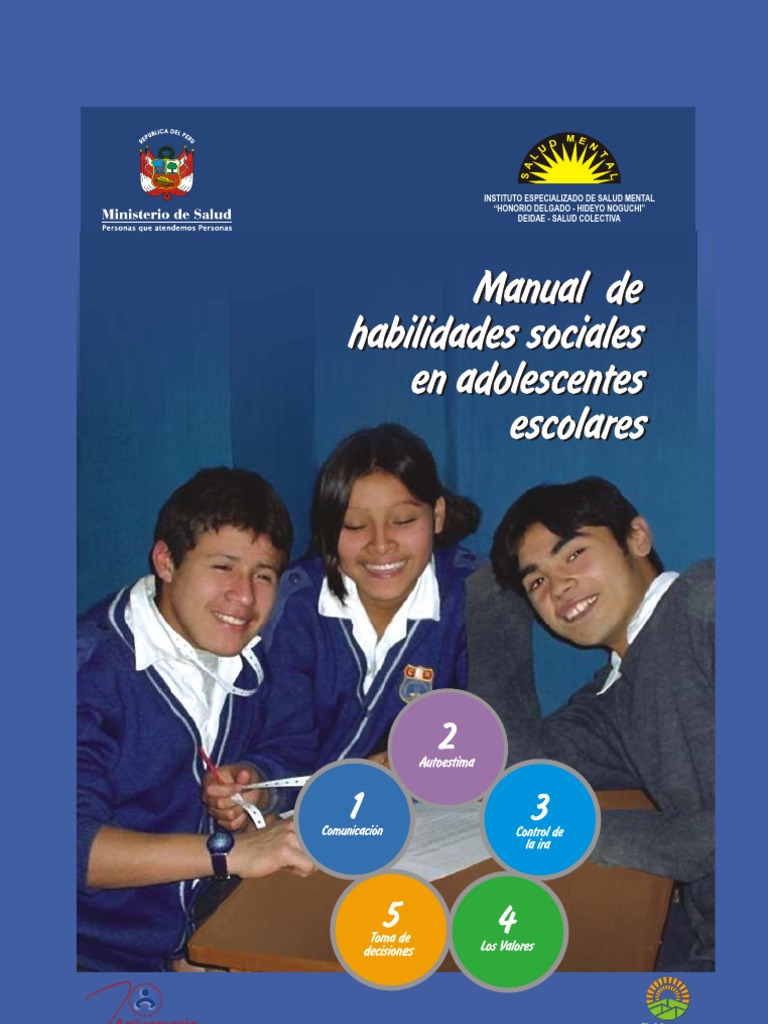 Manual de Habilidades Sociales en Adolescentes Escolares | PDF | Toma ...