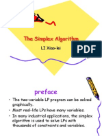 The Simplex Algorithm: LI Xiao-Lei
