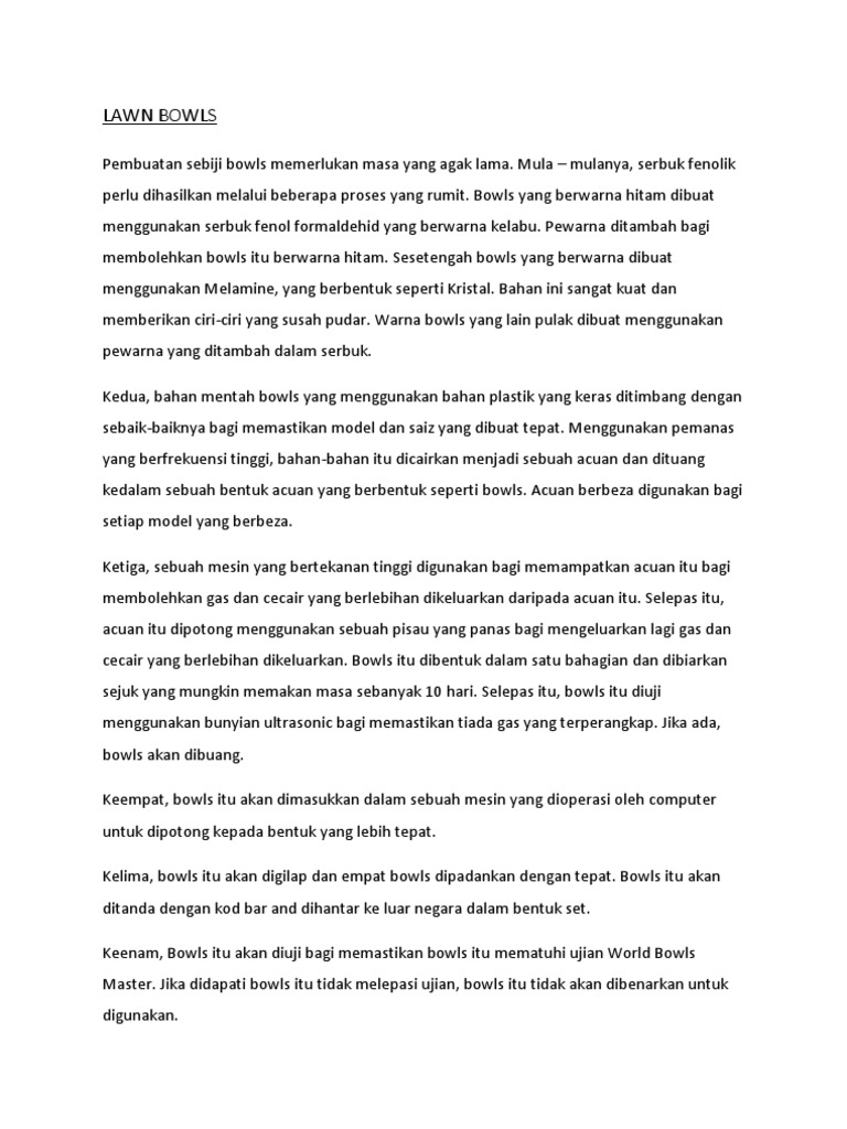 Lawn Bowls Pdf