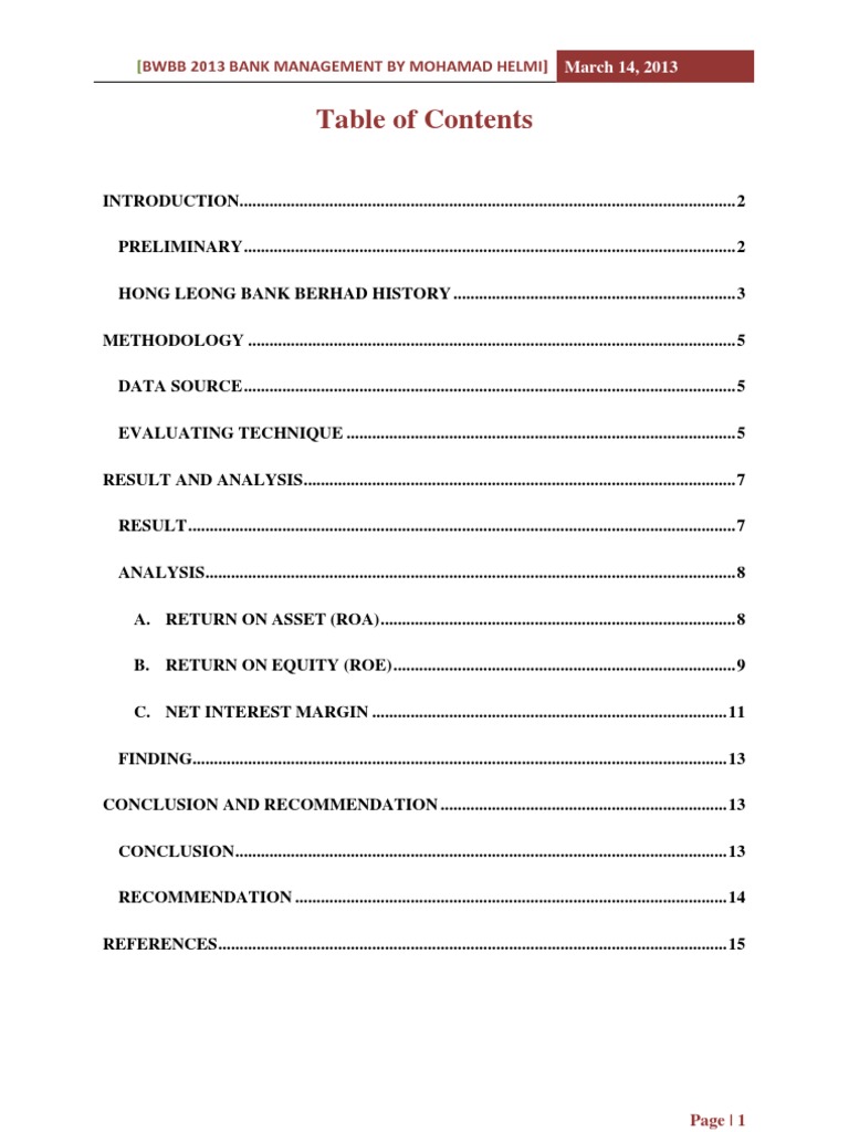 Hong Leong Bank Performance A Review Pdf Return On Equity Banks