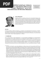 Abramovich (2010) Responsabilidad Estatal por violencia de género comentarios sobre Campo Algodonero