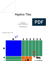 Algebra Tiles: Jeffrey Bivin Lake Zurich High School