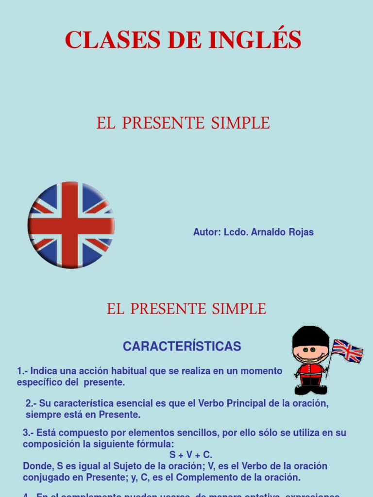 Guía del Presente Simple en Inglés | PDF | Verbo | Asunto (gramática)