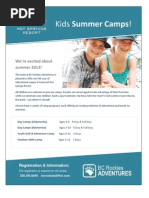 Download 2013 Summer Camps with BC Rockies Adventures by jocelynmacgregor SN136788748 doc pdf