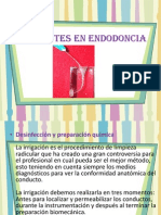 Irrigantes en Endodoncia