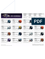 2013 Ravens Schedule