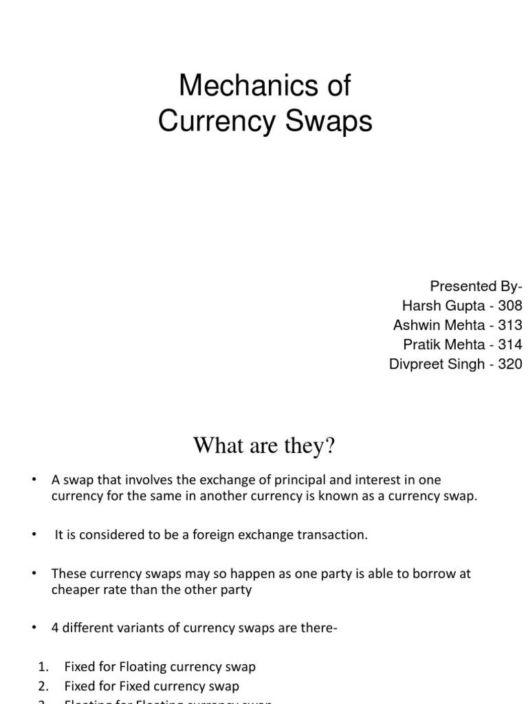 Currency Swaps | PDF | Currency Swap | Swap (Finance)