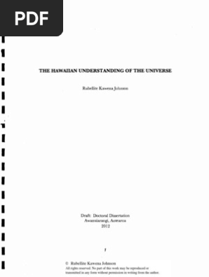 The Hawaiian Understanding of The Universe 2012 | PDF | Polynesia