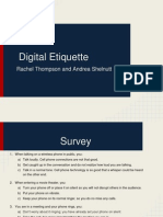 Digital Etiquette Presentation