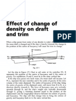 Change of Trim Due to Density