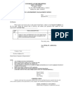 RFQ Form - Labor and Materials for Graduation