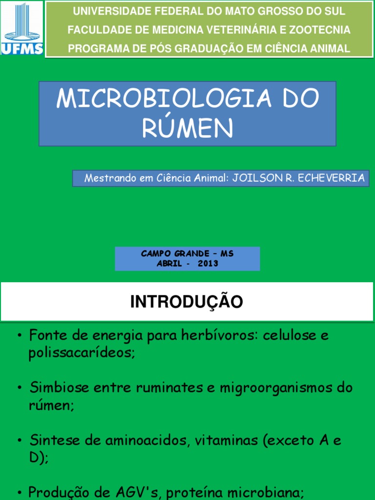 Microbiologia Do Rumen | PDF | Microrganismo | Fungo