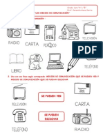 Colorea Los Medios de comunicación1ERO