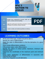 Topic 3 Introduction - Differentiation