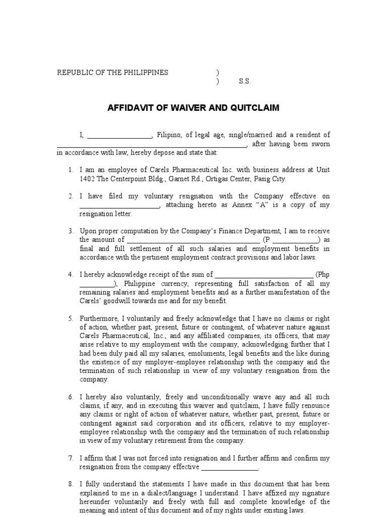 Deed of transfer of rights on real property philippines picture