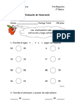 Prueba Numeración Pre-Requisitos